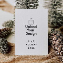 5 x 7-familjens Helgdag-kort, ladda upp bilden