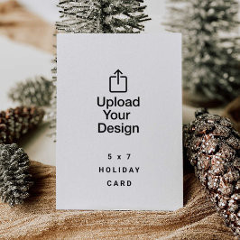 5 x 7-familjens Helgdag-kort, ladda upp bilden Inbjudningar