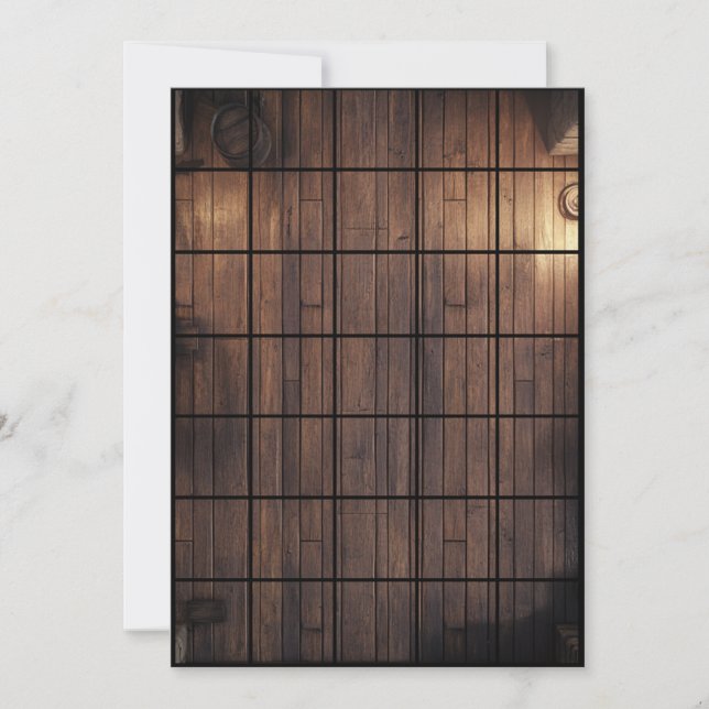 5 x 7 Golv Papper stödkarta2 Inbjudningar (Framsida)