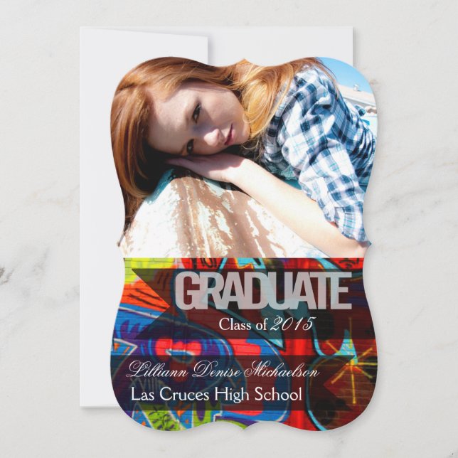 5 x 7 Graffiti Paint Luft Brush Senior-meddelande Meddelande (Framsida)