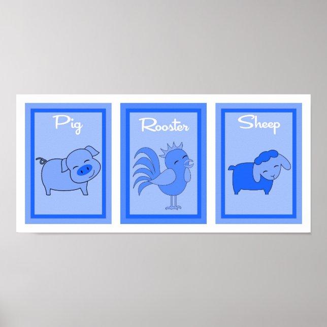 5 X 7 Insamling av väggkonst för Barn Yard Boys (Framsidan)