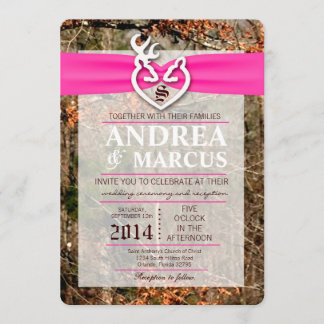 5 x 7 Jakt på Hjort Buck Camo bröllopsinbjudan Inbjudningar