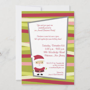 5 x 7 Jolly St.Nick-inbjudan Inbjudningar
