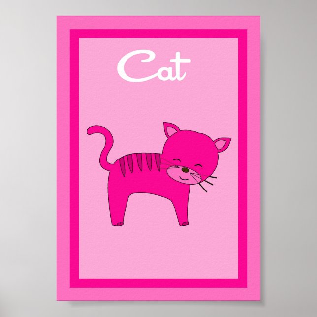5 x 7 Kat Barn Yard Girls Wall Art Poster (Framsidan)