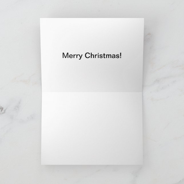 5 x 7-kort, God jul-kort, gris Tack Kort (Inuti)