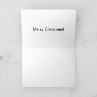 5 x 7-kort, God jul-kort, gris Tack Kort