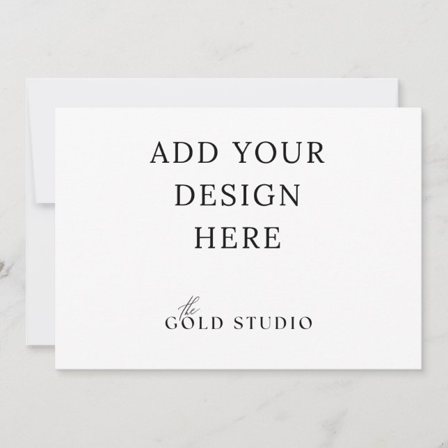 5 x 7 Liggande Inbjudan Tom Mall  (Framsida)