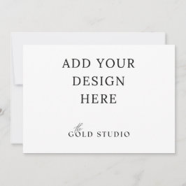 5 x 7 Liggande Inbjudan Tom Mall