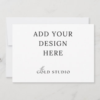 5 x 7 Liggande Inbjudan Tom Mall