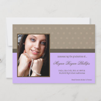 5 x 7 Lila PHOTO Senior Studenten meddelande
