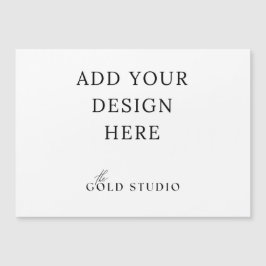 5 x 7 Magnetisk vykortsinbjudan liggande tom