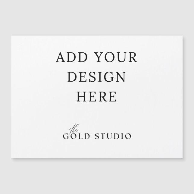 5 x 7 Magnetisk vykortsinbjudan liggande tom (Framsida)