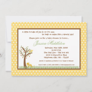 5 x 7 Neutra Baby Tiger & Mamma Baby Shower-inbjud Inbjudningar
