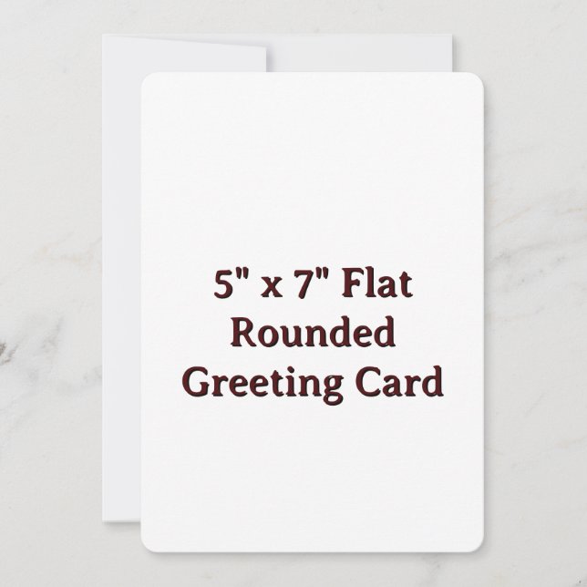 5" x 7" Platt rund gratulationskort Kort (Framsida)
