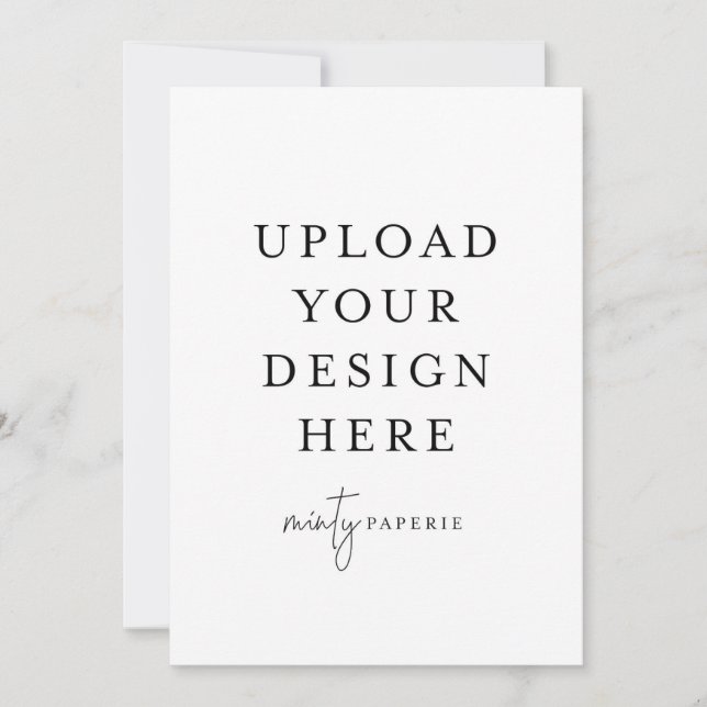 5" x 7" Porträttkort Inbjudningar (Framsida)