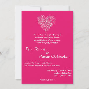 5 x 7 Rosa Blommigt Petals Flower Wedding bjudning Inbjudningar