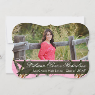 5 x 7 Rosa Hunters Camo Camoufla Senior Notificati Meddelande