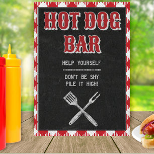 5 x 7-skylt över bakgård med BQ-födelsedagsskylt H Poster