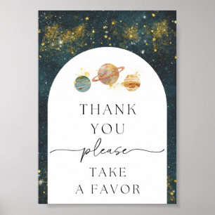 5 x 7 Space-Tack-tecken Undertecknande av favori Poster