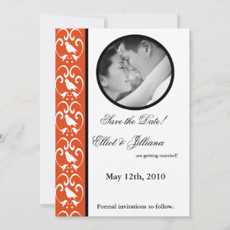 5 x 7 Spara meddelandet om Förlovning av fotodatum Inbjudningar