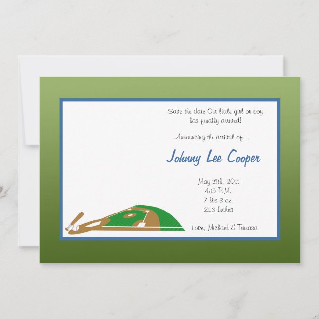 5 x 7 Sportbasens Boll-meddelande Inbjudningar (Framsida)