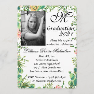 5 x 7 Studenten del Inbjudan till Bohemian Cactus