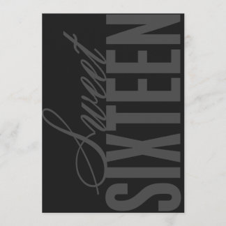 5 x 7 Sweet sixteen Inbjudan