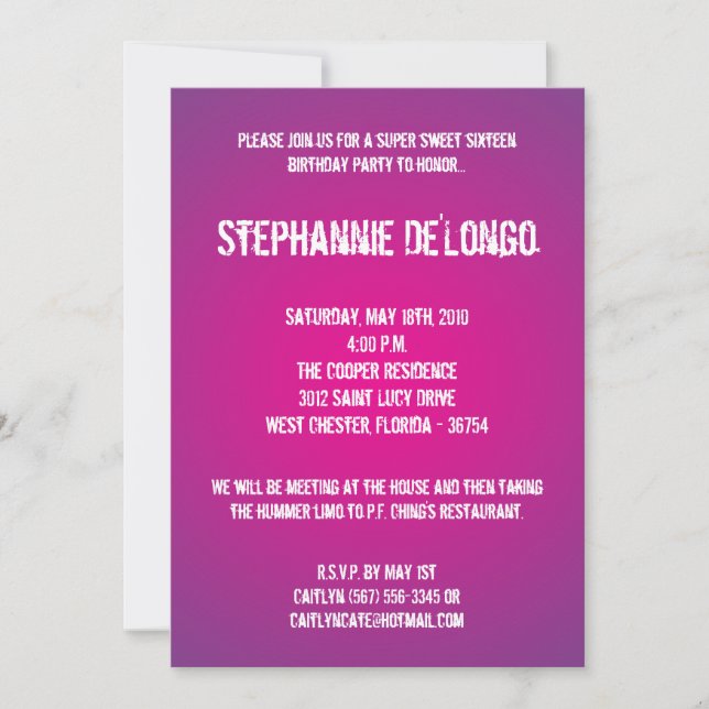 5 x 7 Teal DJ Spin Turntable 16 Birthday-inbjudan Inbjudningar (Framsida)