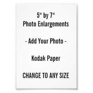 5 x 7 tum KODAK Foto EnUtvidgning