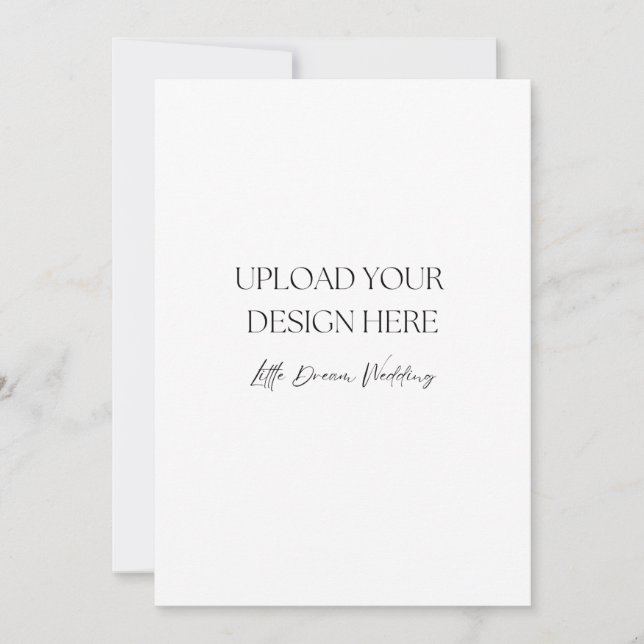 5 x 7-tums Bröllopsprogram, Dubbla-sida Inbjudningar (Framsida)