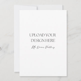 5 x 7-tums Bröllopsprogram, Dubbla-sida Inbjudningar