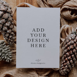 5 x 7-tums Helgdag-kortutskrift i Porträtt Julkort