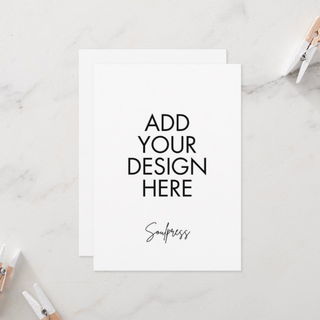 5 x 7-tums inbjudningskort, Anpassningsbar Skriv u Inbjudningar (Fram/Back In Situ)