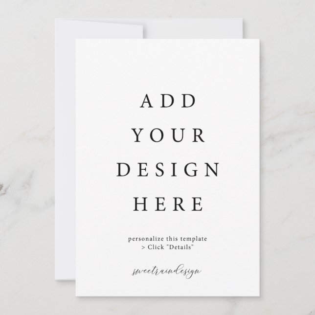 5 x 7-tums inbjudningskort med kuvert (Framsida)