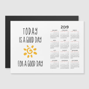 5 x 7-tums Inspiron 2019-kalender - platt Magnetisk Inbjudningskort