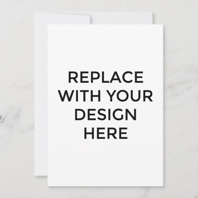 5 x 7-tums kort utan bakgrundsutskrift (Framsida)