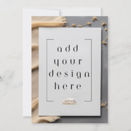 5 x 7-tums platt kortutskrift inbjudningar