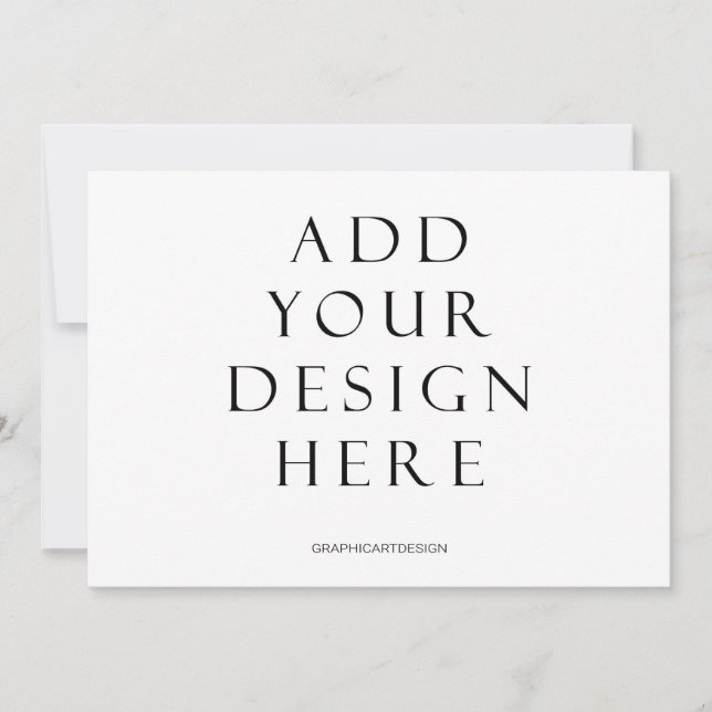 5 x 7-tums utskrift av Vågräts inbjudningskort (Framsida)