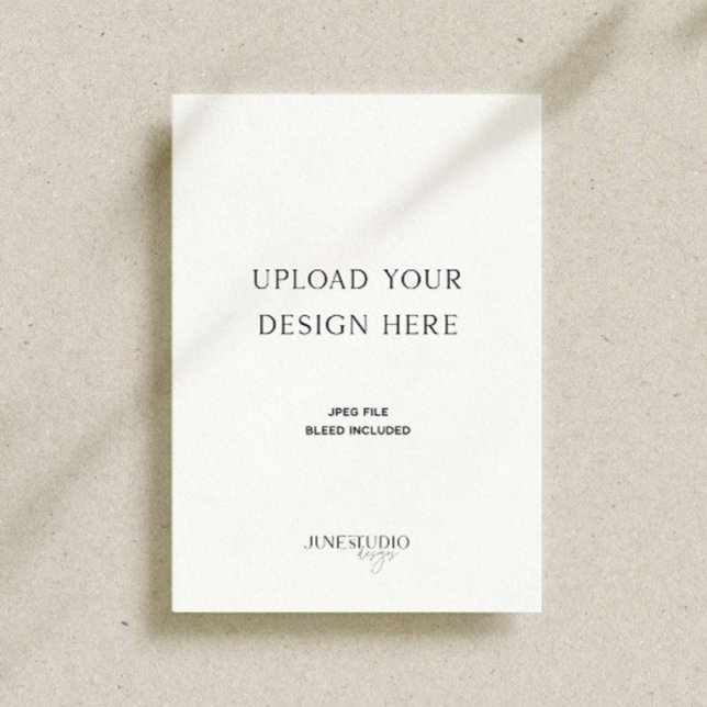 5 x 7-tums utskrift med enkelsidigt kort (5x7" Invitation Card Print, single sided card printing, 5x7 inches card printing, custom print menu)