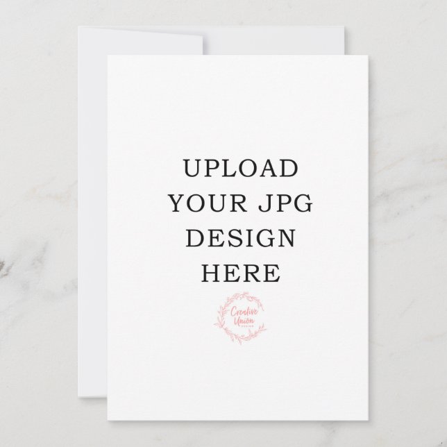 5 x 7-utskrivet inbjudningskort (Framsida)