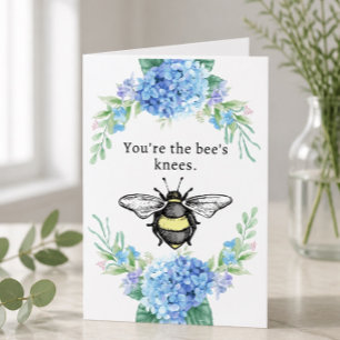 5" x 7" välkomstkort "Bee's Knees" Kort
