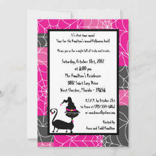 5 x 7 Witchy Ways Halloween fest-inbjudan Inbjudningar
