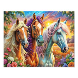 5D Diamant Painting Kit Horse Design DY Wall Art A Fototryck