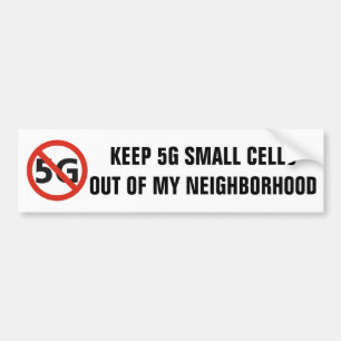 5G inte i min grannskapbildekal Bildekal