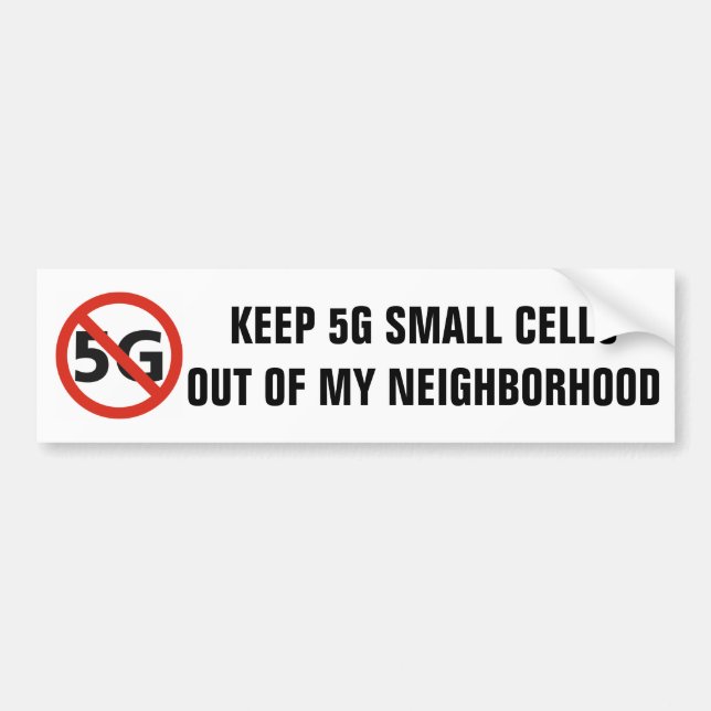 5G inte i min grannskapbildekal Bildekal (Framsidan)