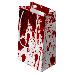 5lx3wx8,5h Small Gift Bag Blood Splatter Vampire G