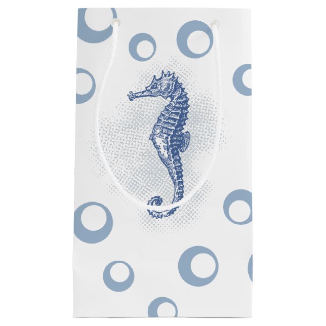 5lx3wx8,5h Small Gift Bag Seahorse Ocean Beach (Framsidan)