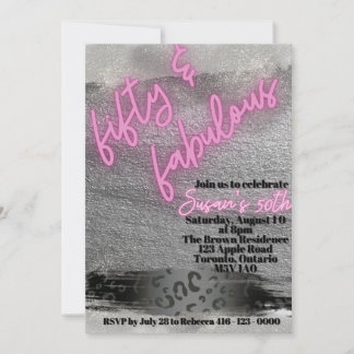 5O & Fabuous Inbjudningar