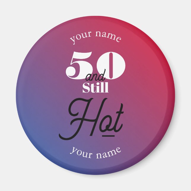 5O och stillastående hett Magnet (Framsidan)