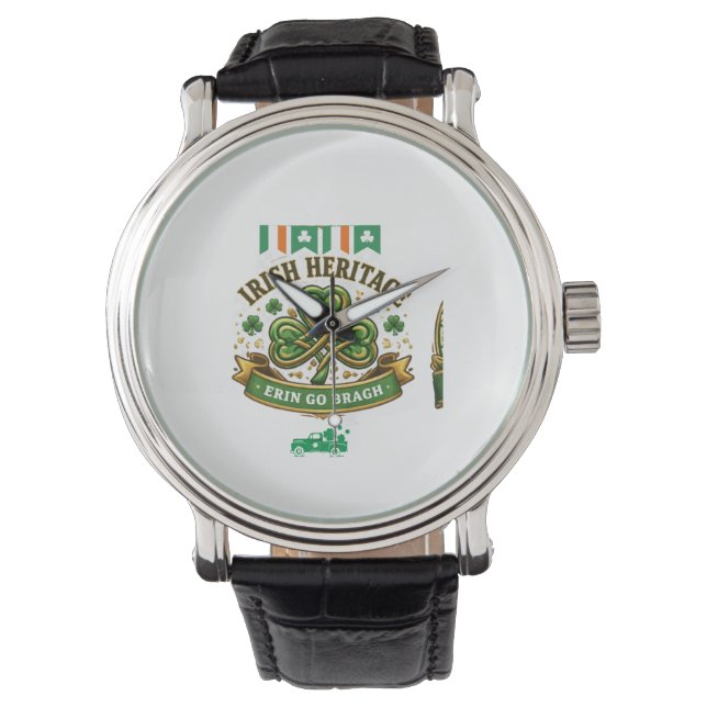 5Shamrock Lycko Celebration Logodesign Armbandsur (Framsida)
